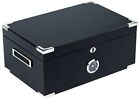 The Dakota Lacquer Triple Black Cigar Humidor With Black Interior