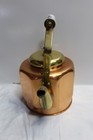 Copper Brass Tea Kettle Pot Ceramic Handle Lidded