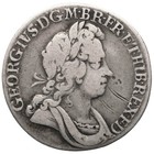 1723 Shilling George I Coin Uk Silver Ss And C In Angles 2nd Bust  mo4365- 