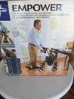 Medline Premium Empower Folding Mobility Rollator Walker  300 Lb weight  Black