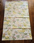 Set Of 5 Vintage 1970s Pillowcases Cannon Monticello Sears Green Yellow  Floral 