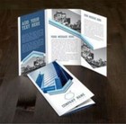 1000 Tri-fold Glossy Brochures Real Printing Not Copies Full Color Best Quality
