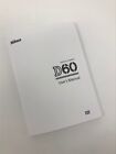 Nikon D60 Instruction Owners Manual D60 Book New