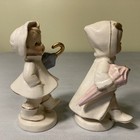 Vintage 1956 Napco Umbrella Raincoat Boy Girl Salt Pepper Shakers