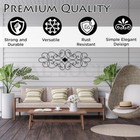 Wrought Iron Wall Art Decor For Living Room And Bedroom Medallion 32  X 12 