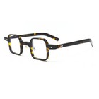 Hand Made Vintage Small Square Acetate Reading Glasses Full Rim Unisex  75  125 