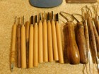 Large Lot Of Pottery Sculpturing Tools Used L800