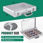 Trade Show Display Case Table Top Portable Aluminum Sports Card Display Case    