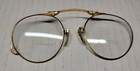 Vintage Pince Nez Folding Glasses W enamel Case