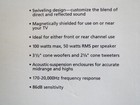 Nice Optimus Xts-20av Home Theater Satellite Speaker System - New Complete Box
