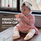Spill-proof Sippy Cup  10 Oz Flip Top  Bpa Free  Ppsu  Stage 2 Straw