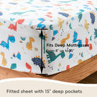 Kids Twin Sheet Set  Dinosaur Print - 3 Piece Microfiber