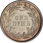 1893-p Barber Dime Choice Bu  Superb Eye Appeal Strong Strike