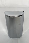 Vintage Elegant Lady Woman Purple Double Lipstick Holder Mirror Silver Metal