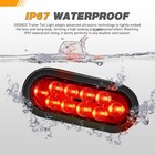  luz Trasera De Remolque Ovalada De 6 Pulgadas 2 Piezas 10 Led Roja  