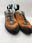 Scarpa Helix Climbing Shoes Women   s 7 2 3 Us  40 5 Eu  Orange Black Vibram Italy
