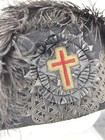 Antique Hat Chapeau Ostrich Feathers Knight Templar Fraternal Parade Original 