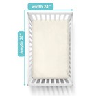 American Baby Company 100  Cotton Fitted Mini Crib Sheet 38 x24  - Cream Soft