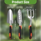 3-in-1 Garden Tool Set With Trowel  Transplanter   Cultivator  Ergonomic
