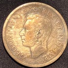 1938 Canada 25 Cents Silver Coin - Vg  very Good  Condition