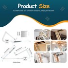 Attic Ladder Hinge Arms For  2010   Mk5 Wu2210 W2208 W2210 Galvanized Steel