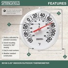 Big And Bold Thermometer With Mounting Bracket  Indoor Outdoor Thermometer  Easy