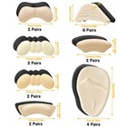 20 Pairs Shoe Filler Heel Grips For Womens Shoes  Adjustable Toe Filler Heel    