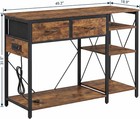 55-75 Gallon Fish Tank Stand W  Power Outlet  3-tier Metal Frame Aquarium Stand