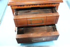 Antique  the Besly Cabinet   Two Drawer Oak Letter File Cabinet
