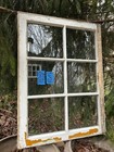 32 X 23 Vintage Window Sash  Old 6 Pane  Frame 1948 Arts   Crafts