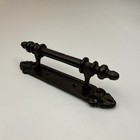 Cast Iron Dark Brass Rustic Industrial Vintage Style Door Handle