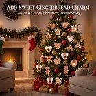 24 Pcs Gingerbread Christmas Ornaments  Wooden Tree Standard  Multi Color