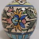 Awesome Antique Qajar Dynasty Flask Bottle Vase Polychrome Flowers Iznik Genuine