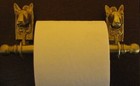 Bull Terrier Bronze Toilet Paper Holder Or Paper Towel Holder 