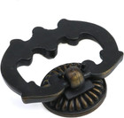 Vintage Antique Bronze Cabinet Pulls French Provincial Single Hole Pull Ring Han