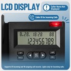 Corded Landline Phone Lcd Display Caller Id Hands Free Desktop Phone Black