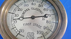 Vintage Brass General Electric Ashcroft First Stage Pressure Vacuum Gauge  2265 