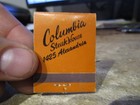S25 Matchbook Cover Matches Lexington Kentucky Columbia Steakhouse Restaurant