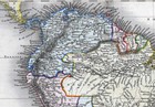 1838 Gilbert Antique Map South America Brazil Peru Argentina Colombia Patagoina
