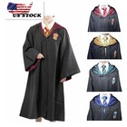 Halloween Harry Potter Cosplay Costume Cloak Robe Cape W tie Adult   Kid Sizes