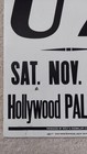 U2 1981 Hollywood Palladium Us October Tour  Vintage Concert Poster 14 X 22
