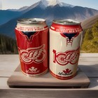 2 New 100th  Anniversary 2025 Detroit Red Wings Labatt s Blue Beer Can - Empty