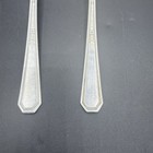 Vintage Wm Rogers   Son Aa Silver Plate Tablespoons Spoons Set Of 2