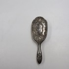 Vintage Ornate Silver Tone Metal Vanity Hairbrush Dressing Table Brush