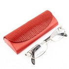 M  nchen Red Genuine Leather  Handmade Eyeglasses Glasses Case