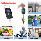 1-2 Portable Fish Scale Travel Luggage Electronic Lcd Digital Hanging 110lb 50kg