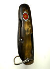 Rare Vtg Antique German Sak Swiss Army Knife Military Pocket Buffalo Horn  inlay