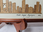 Kuala Lumpur Skyscrapers 2008 Wood Artwork Arch Malaysia 2 D Artwork Buildings