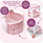 Badger Basket Pavilion Doll Bed W  Padded Mat - Pink  Durable  Stylish