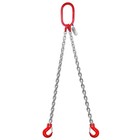 5 16  X 5ft Chain Sling With Hooks - G80 Engine Hoist Lift  6600lbs Capacity  2